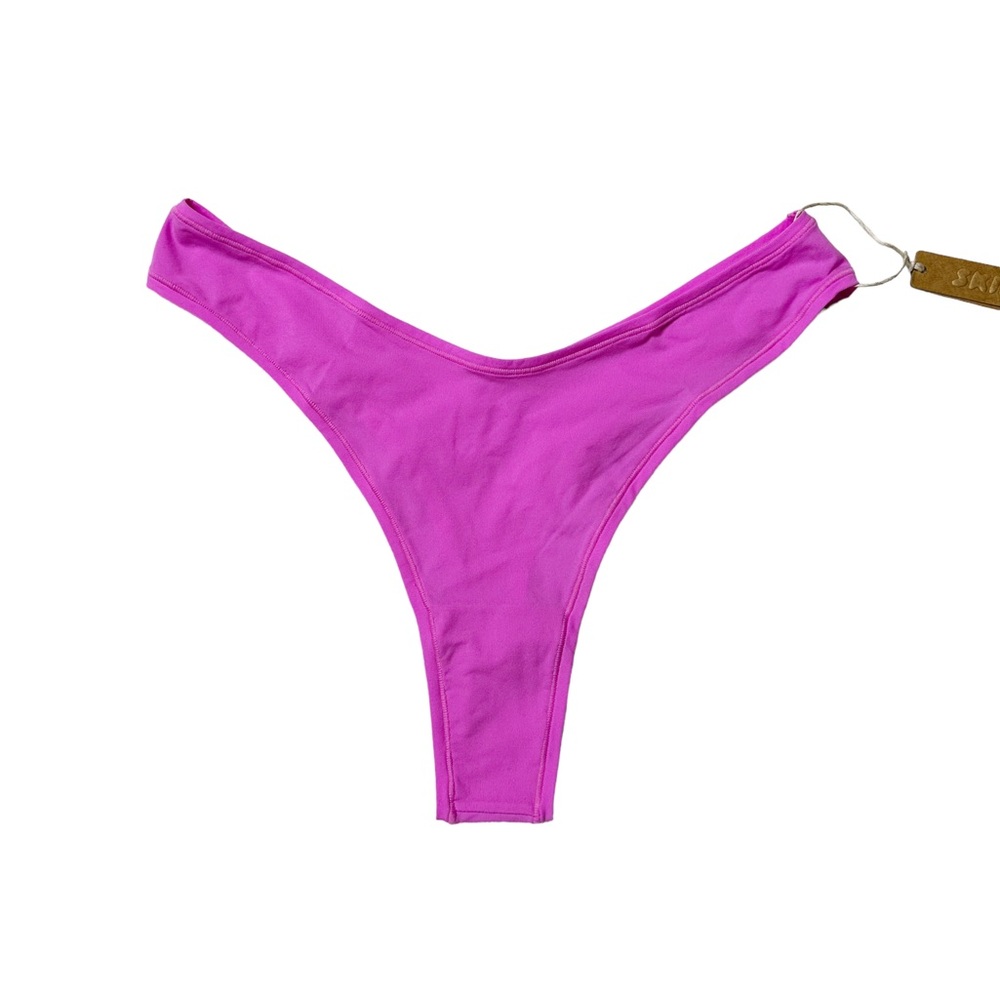 NWT Skims Fits Everybody Dipped Front Thong in Neon Orchid Women’s 3X